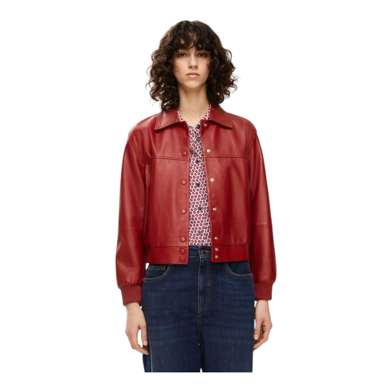 Giacche Donna iBlues - Sbarra Giacca In Pelle - Rosso