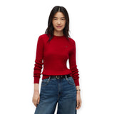Maglioni Donna Tommy Hilfiger - Cotton Cable Fine Gg C-Nk Swt - Fucsia