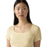 T-shirt Donna Levi's - Essential Sqrd Neck Tee - Giallo