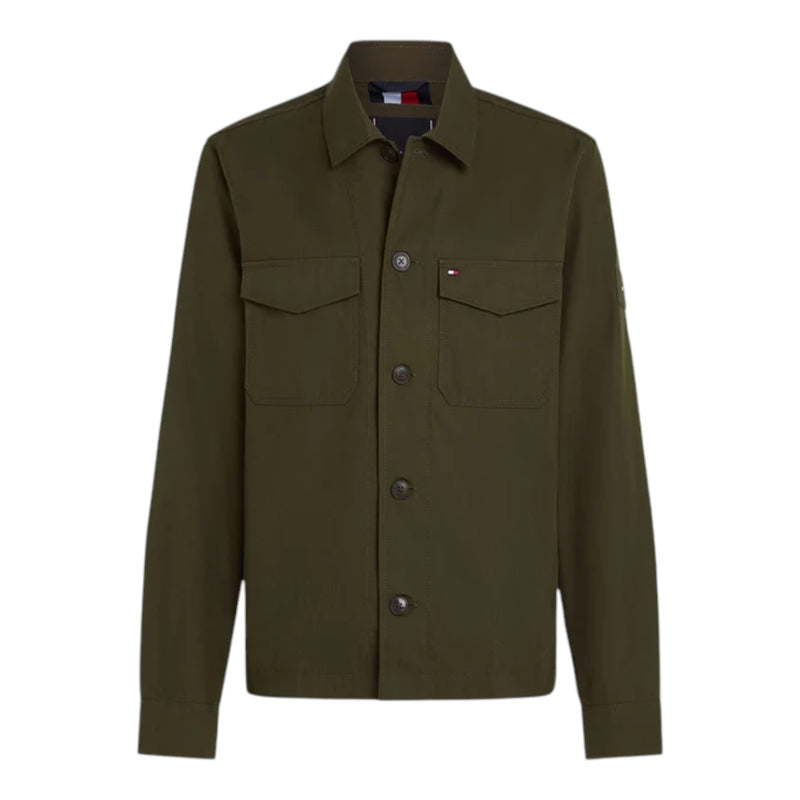Camicie casual Uomo Tommy Hilfiger - Cotton Nylon Shirt Jacket - Verde