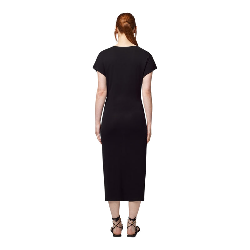 Vestiti casual Donna Alpha Studio - Abito Barca M/M Kimono Midi Viscosa Crepe - Nero