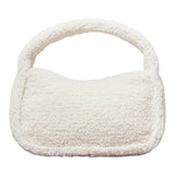 Borse a mano Donna Calvin Klein - Sherpa Mini Zip20 - Panna