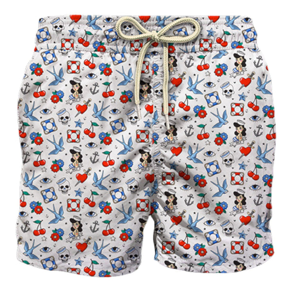 Pantaloncini e calzoncini Bambini Unisex Mc2 Saint Barth - Jean Lighting Ultralight Swim Short - Multicolore