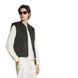 Gilet Uomo Impure - Gilet Zip Mix.boiled Wool - Verde militare