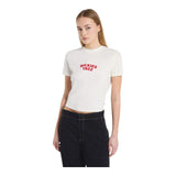 T-shirt Donna Dickies - Center Logo Ss Tee W - Bianco