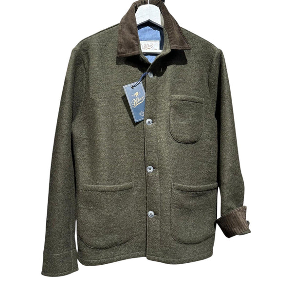 Giacche Uomo Bl'ker - Work Shirt Boiled Wool - Verde