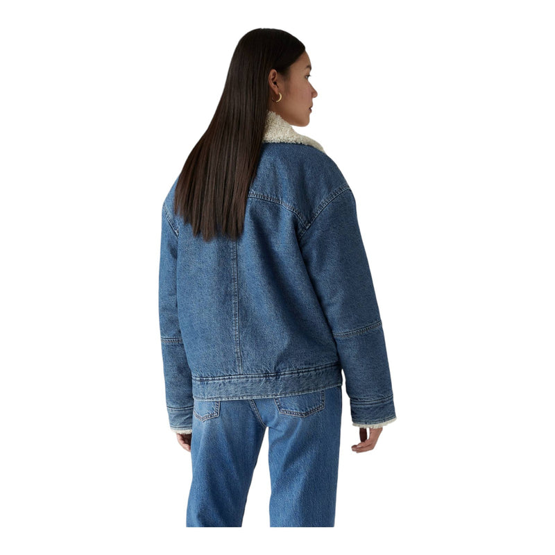 Giubbini Donna Levi's - Sherpa Flight - Denim