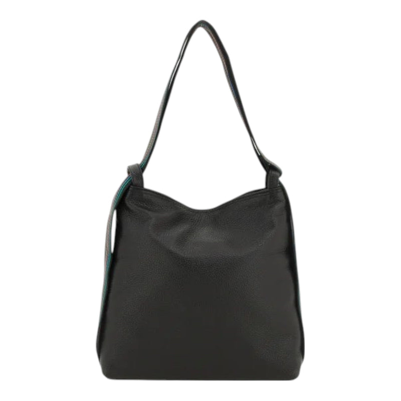Borse a spalla Donna Gabs - Dorina Tg L - Bull+Nastro Multicolor Black - Nero