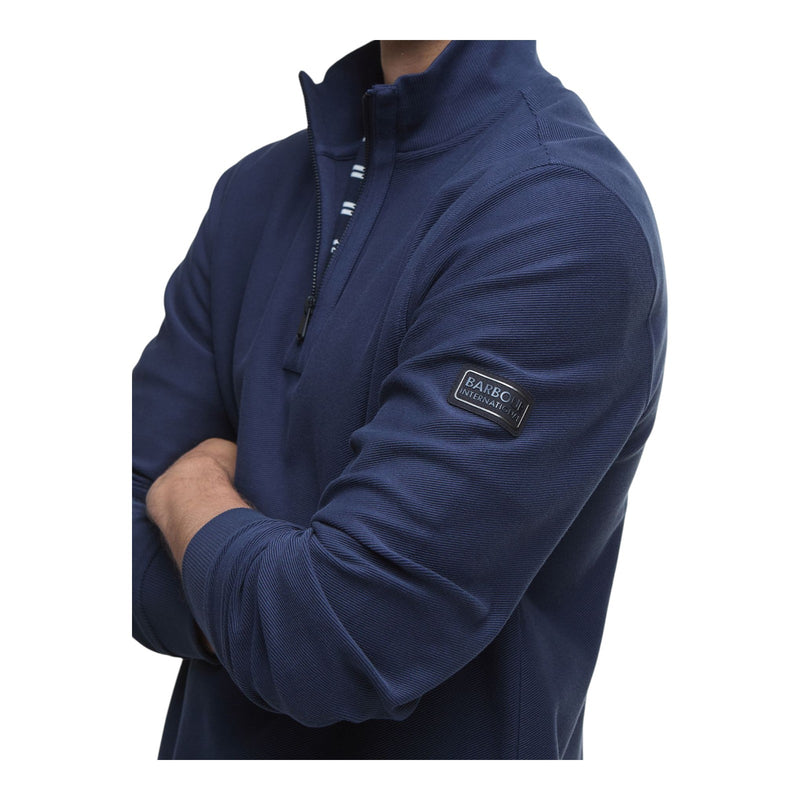 Maglie Uomo Barbour - Samuel Funnel Neck - Blu