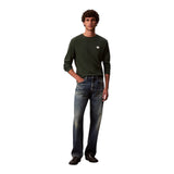 Maglie Uomo Calvin Klein - Ls Eu Badge 350Terry Cn Swtshrt - Verde