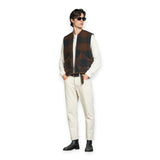Gilet Uomo Impure - Gilet Zip Mix.boiled Wool - Marrone