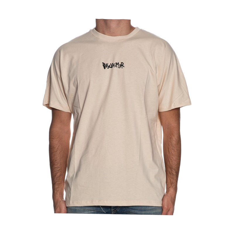 T-shirt Uomo Disclaimer - Maglia Uomo In Jersey - Beige