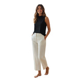 Canotte e top Donna Alpha Studio - Collo Tiffany S/M Popeline Shapes - Nero