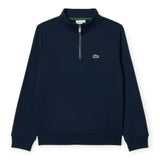 Felpe senza cappuccio Ragazzo Lacoste - Lcb Core Fleece 1/2 Zip - Blu