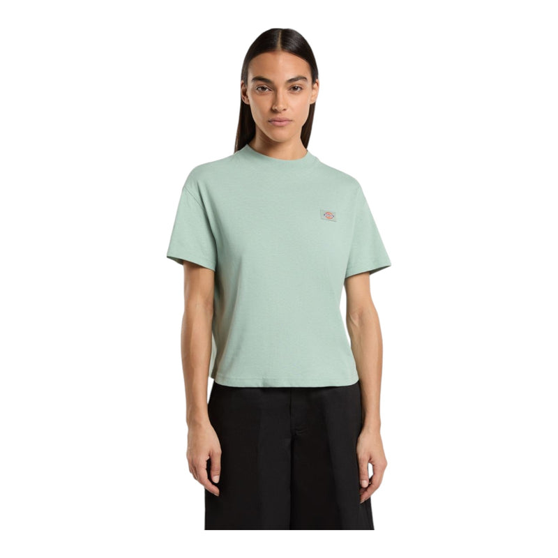 T-shirt Donna Dickies - Oakport Boxy Ss Tee - Celeste