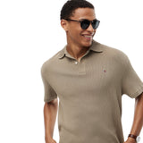 Polo Uomo Tommy Hilfiger - Open Knit Relaxed Fit Polo - Beige
