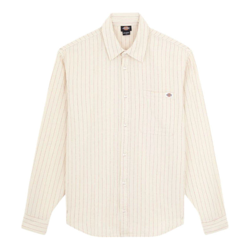 Camicie Donna Dickies - Service Stripe Shirt Ls - Bianco
