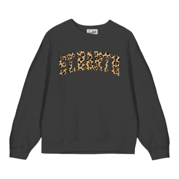 Felpe senza cappuccio Ragazza Mc2 Saint Barth - Briony W	Roundneck Sweatshirt - Nero