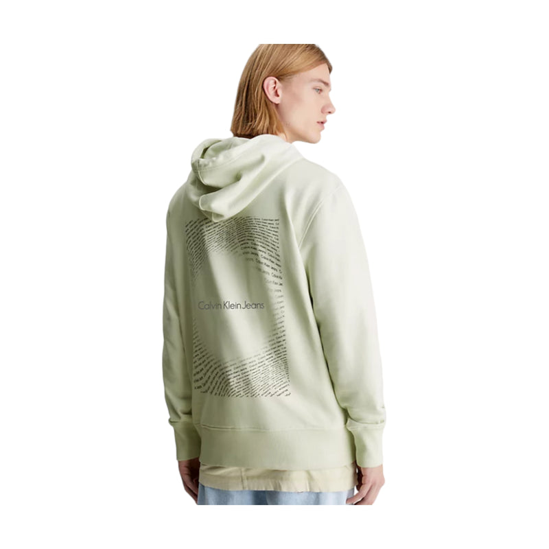 Felpe con cappuccio Uomo Calvin Klein - Square Frequency Logo Hoodie - Beige