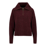 Maglioni Donna Barbour - Lavensdale Half Zip Jumper - Bordeaux