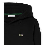 Felpe con cappuccio Bambino Lacoste - Lcb Core Fleece Pullover Hoodie - Nero