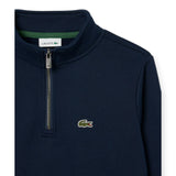 Felpe senza cappuccio Ragazzo Lacoste - Lcb Core Fleece 1/2 Zip - Blu