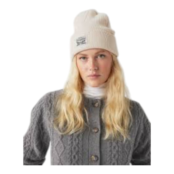 Baschi e berretti Donna Levi's - Women's Backpatch Beanie Kentucky Blue - Panna