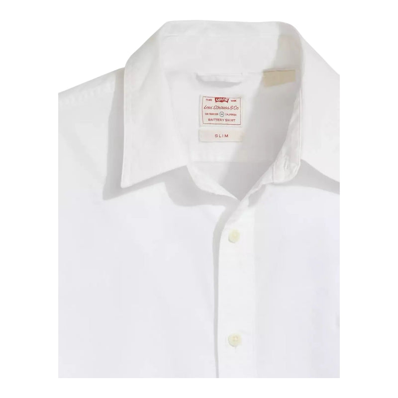 Camicie casual Uomo Levi's - Ls Battery Hn Shirt Slim - Bianco