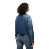 Giubbini Donna Tommy Hilfiger - Cropped Jacket Cam Mid - Denim