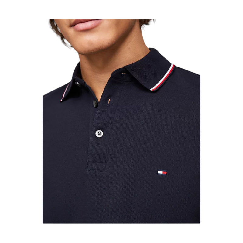 Polo a manica lunga Uomo Tommy Hilfiger - 1985 Rwb Tipped Slim Ls Polo - Blu