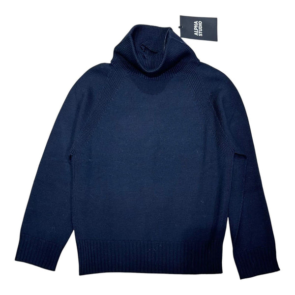 Maglioni Donna Alpha Studio - Pullover Collo Alto - Blu