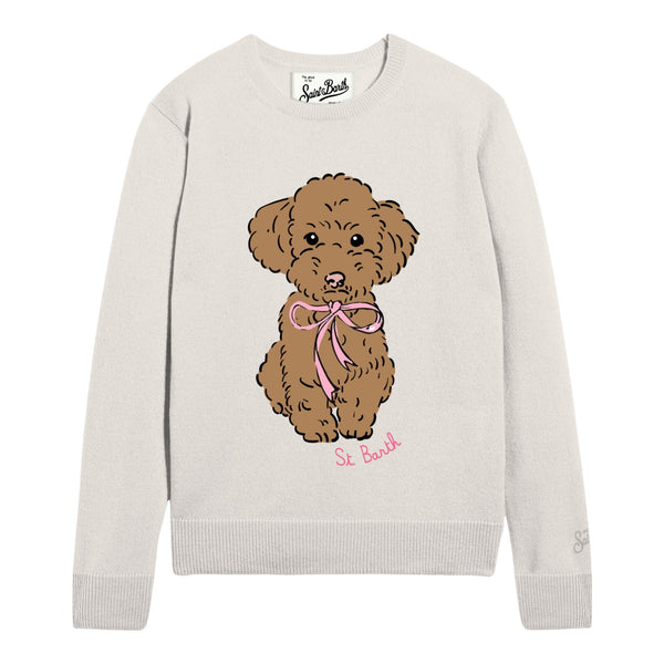 Maglioni Donna Mc2 Saint Barth - New Queen New Crewneck Sweater - Panna