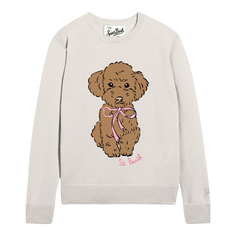 Maglioni Donna Mc2 Saint Barth - New Queen New Crewneck Sweater - Panna