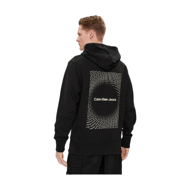 Felpe con cappuccio Uomo Calvin Klein - Square Frequency Logo Hoodie - Nero