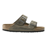 Sandali Uomo Birkenstock - Arizona SFB faded khaki, Oiled Leather - Verde