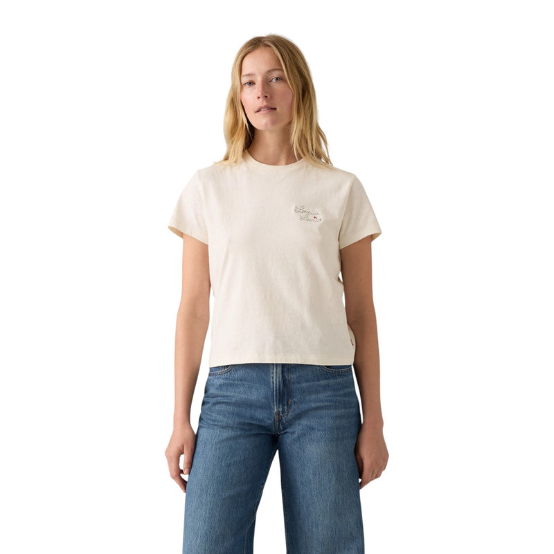 T-shirt Donna Levi's - Graphic Classic Tee Love In Levi's Egret - Beige