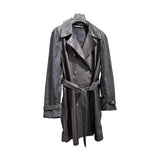 Giubbini Trench Donna Leather Authority - Leyte Mix Pelle/Nylon  Nero