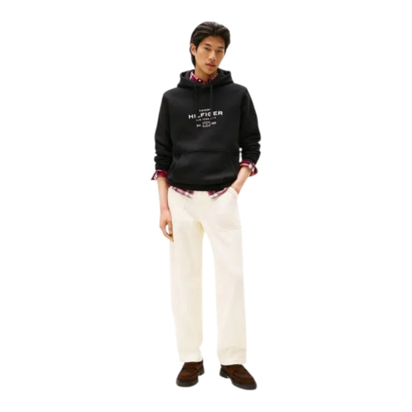 Felpe con cappuccio Uomo Tommy Hilfiger - Oval Graphic Hoodie - Nero