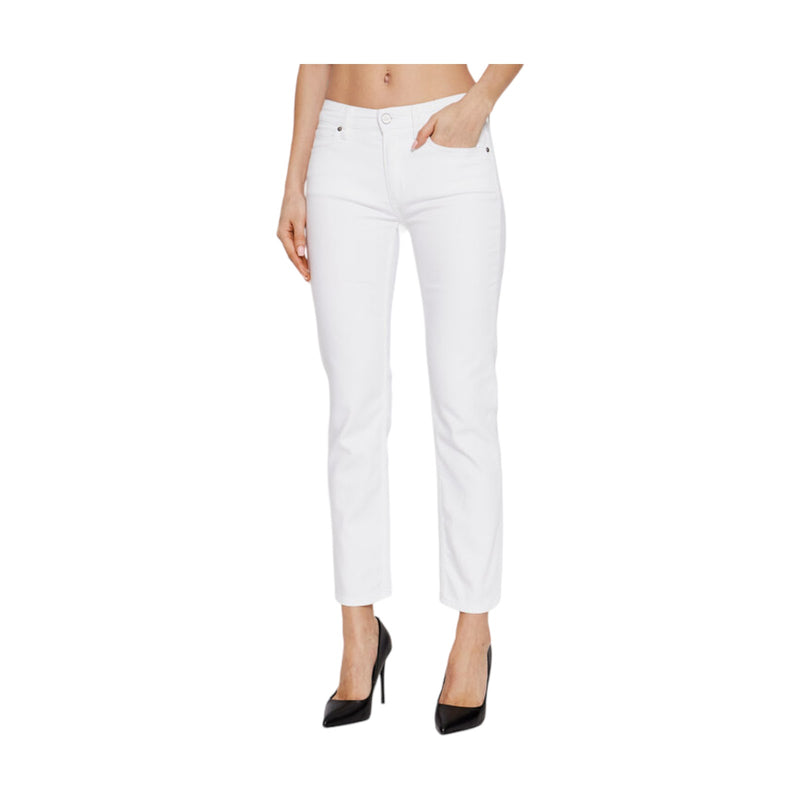 Jeans Donna Calvin Klein - Mid Rise Slim Ankle - Bianco