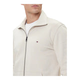Felpe senza cappuccio Uomo Tommy Hilfiger - Essential Terry Zt Stand Collar - Panna
