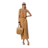 Canotte e top Donna Surkana - Top a spalline - Cammello