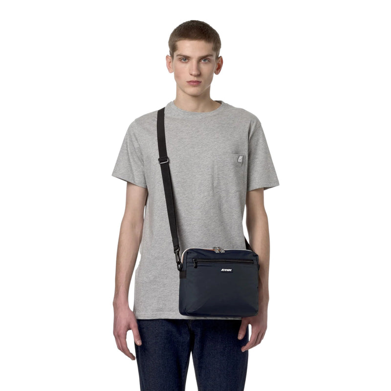 Borse a tracolla Unisex K-Way - Moire - Blu