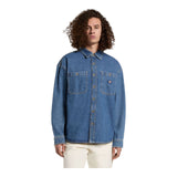 Camicie casual Uomo Dickies - Houston Ls Shirt - Blu