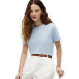 T-shirt Donna Tommy Hilfiger - Th Script Reg C-Nk Ss Tee - Celeste