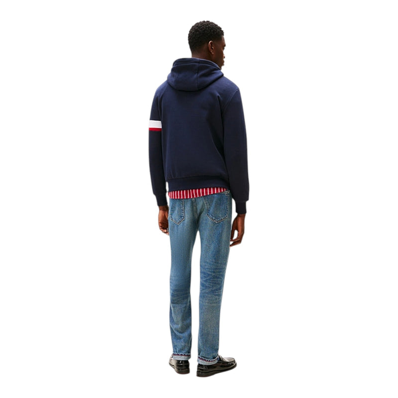 Felpe con cappuccio Uomo Tommy Hilfiger - Rwb Insert Hoodie - Blu