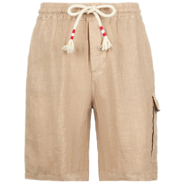 Bermuda Uomo Mc2 Saint Barth - Marseille Bermuda Chinos With Side Pocket - Beige