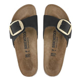 Sandali Donna Birkenstock - Madrid Big Buckle Nubuck Leather - Nero