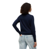 Maglioni Donna Tommy Hilfiger - Co Jersey Fine Gg V-Nk Ls Swt - Blu