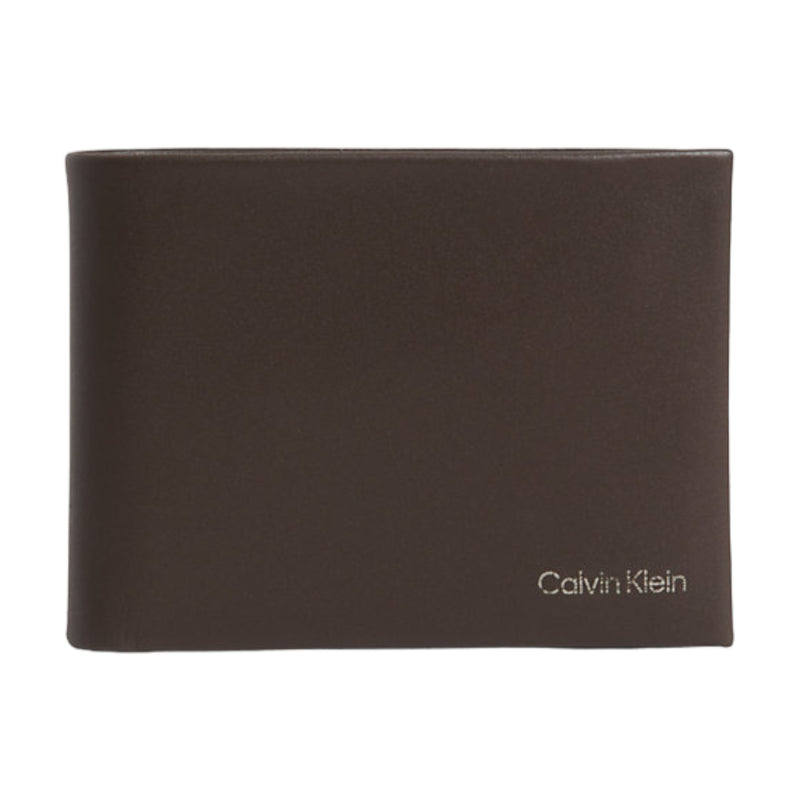 Portafogli Uomo Calvin Klein - Ck Concise Bifold 5Cc W/Coin - Marrone