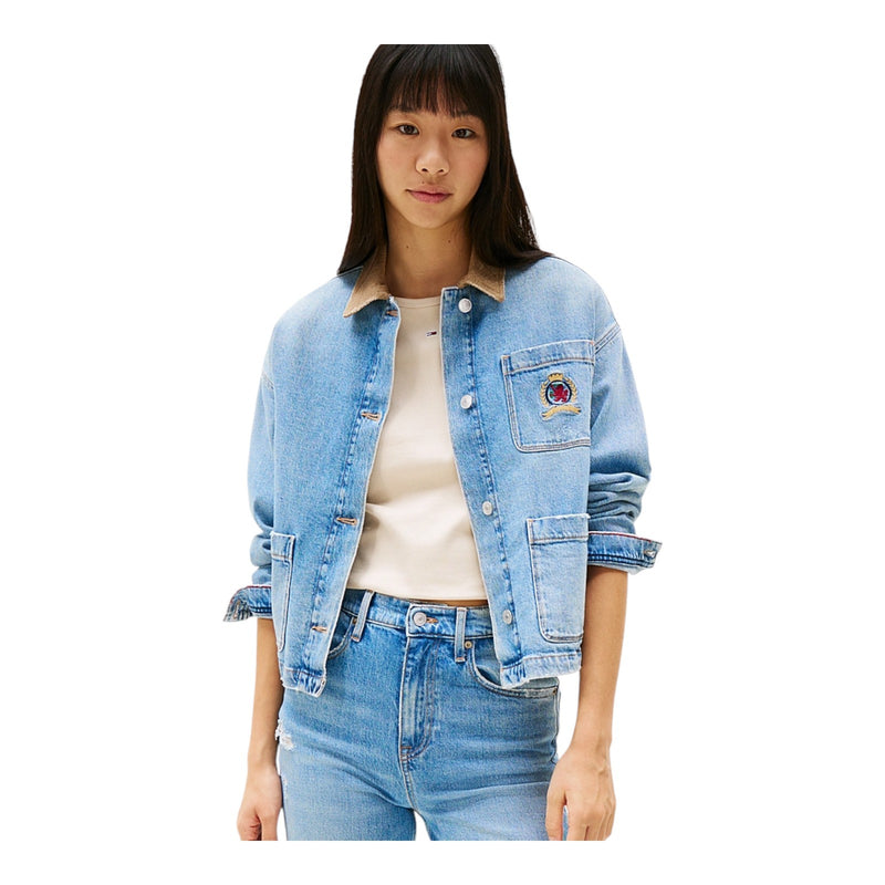 Giacche Donna Tommy Hilfiger - Chore Jacket Crest Bi6111 - Denim